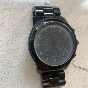 MICHAEL KORS MK-8405 Blacked Out Runway Chronograph Unisex Watch